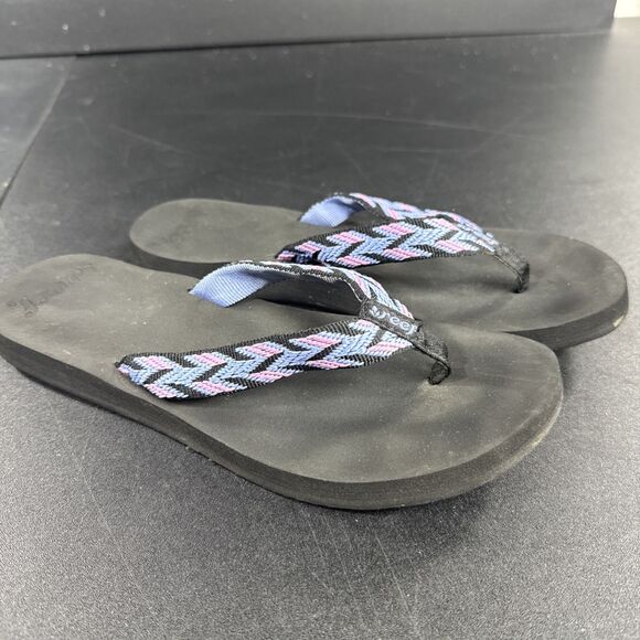 Reef Womens Mid Seas Flip Flop Sandals  Pink And Purple Women’s Size 9 - Picture 1 of 5
